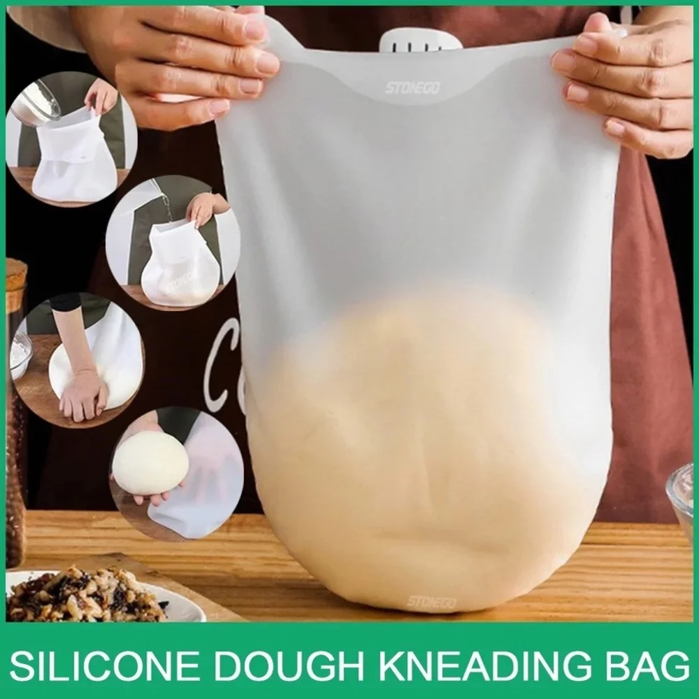 Food Grade Silicone Dough Kneading Bag Kneading Flour Bread Pastry Pizza